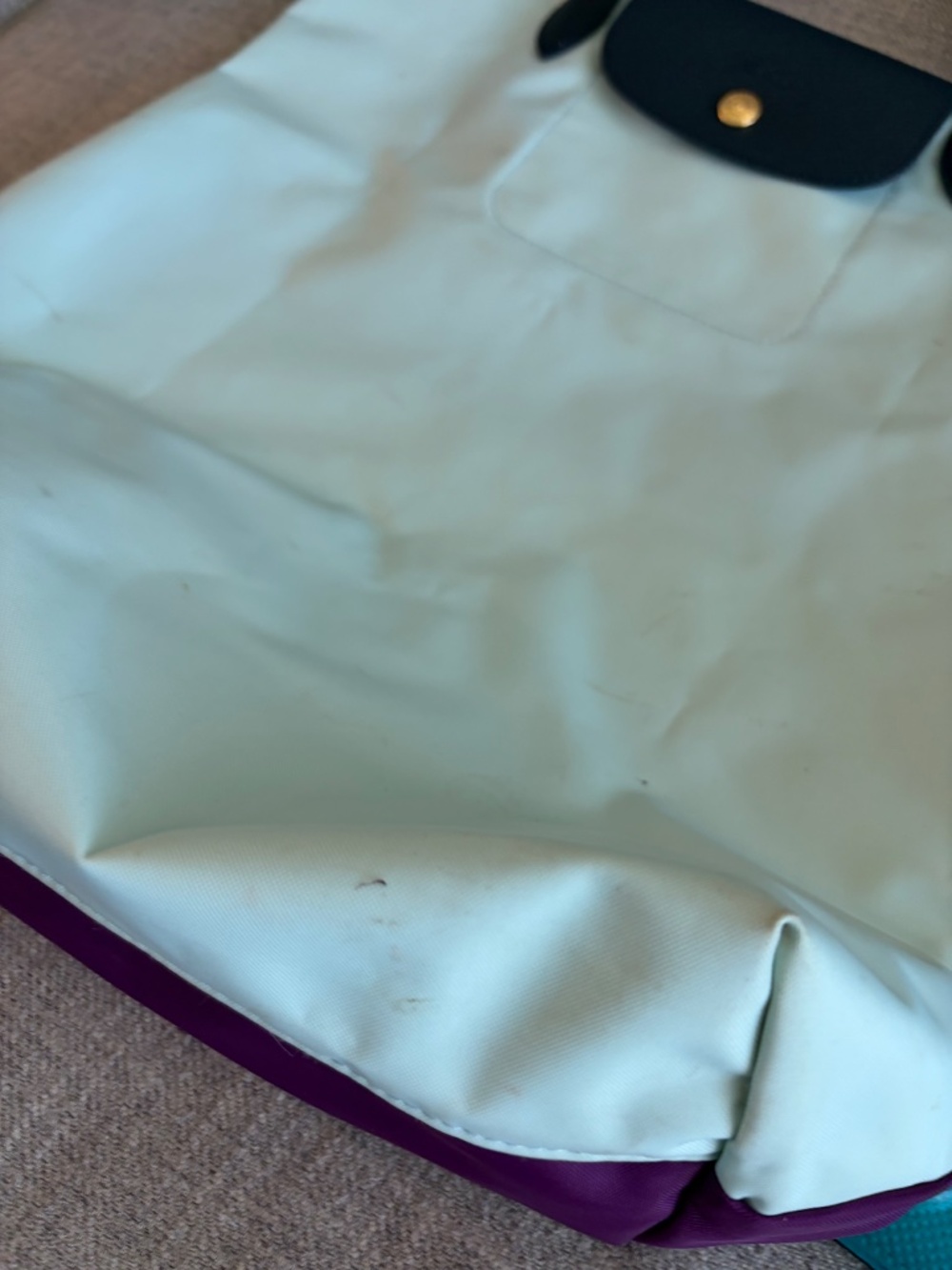 Longchamp Le Pliage RePlay two tone tote - Picture 4 of 5